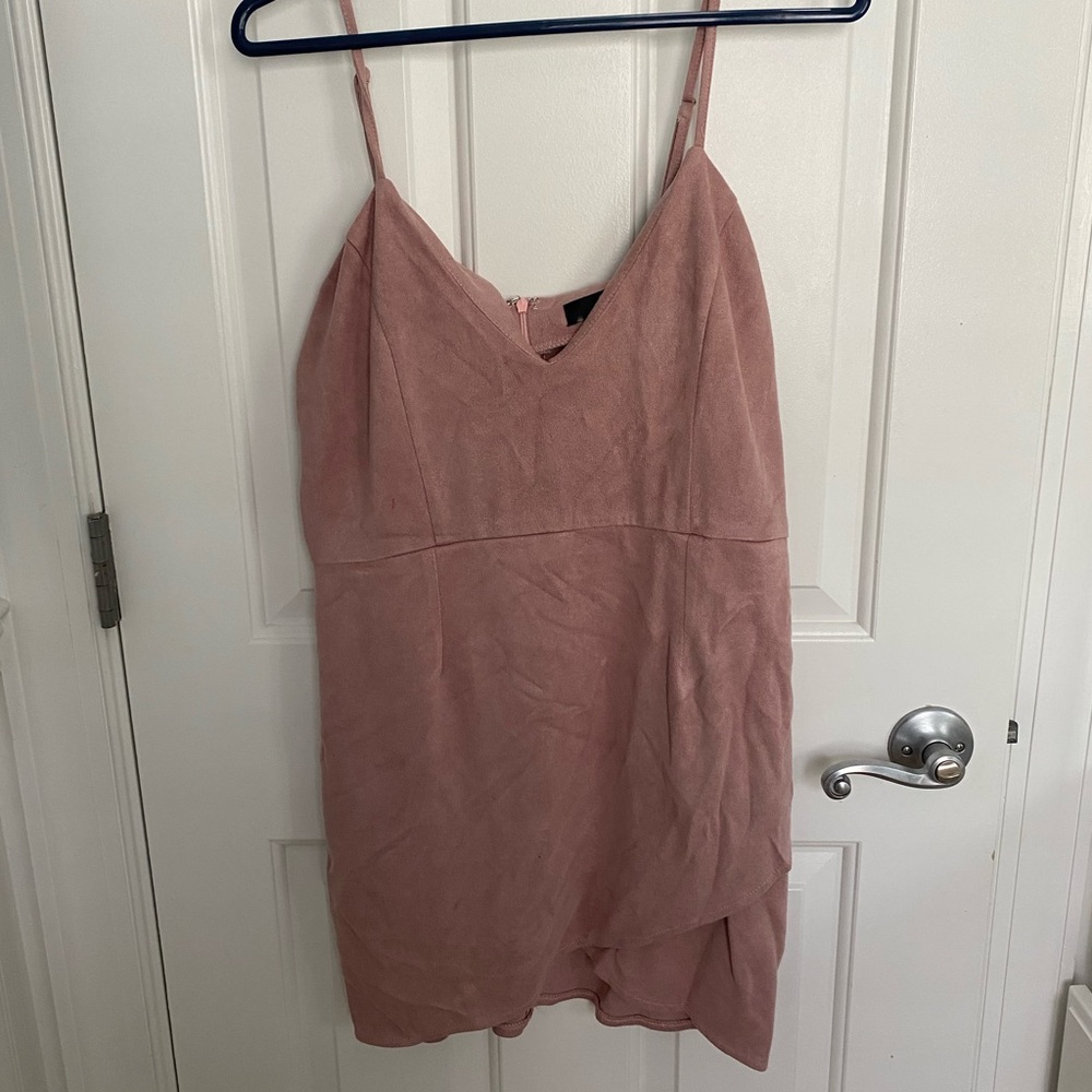 Blush bodycon dress